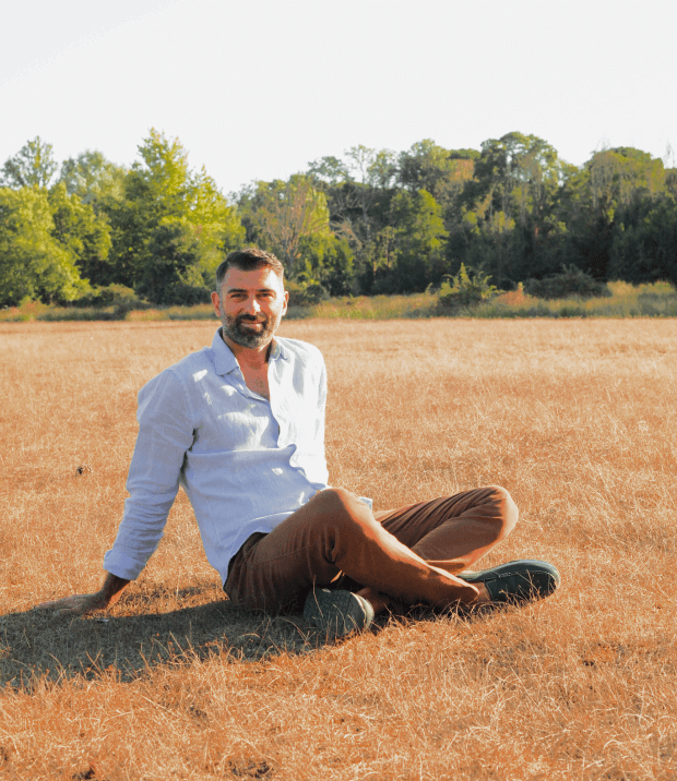 marco valentini sitting in nature