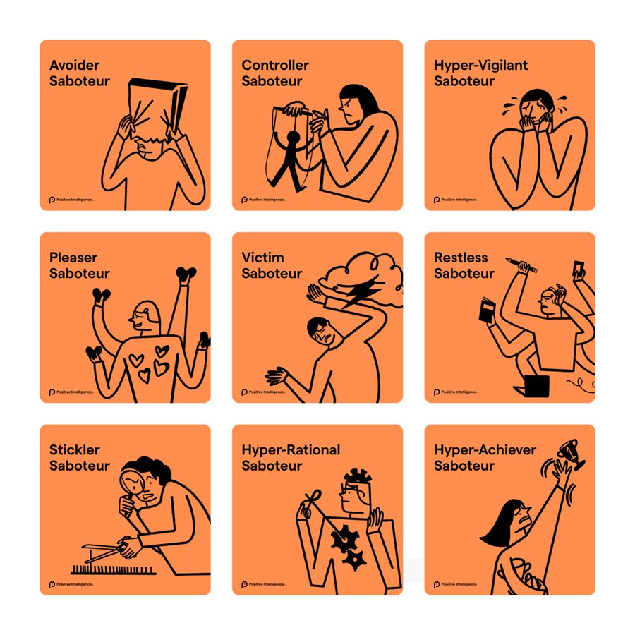 The nine accomplice saboteurs of Positive Intelligence®